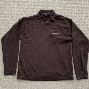 Banana Republic Men’s Collared Extra Fine Merino Wool Sweater